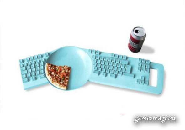 Клавиатура для любителей поесть за компьютером